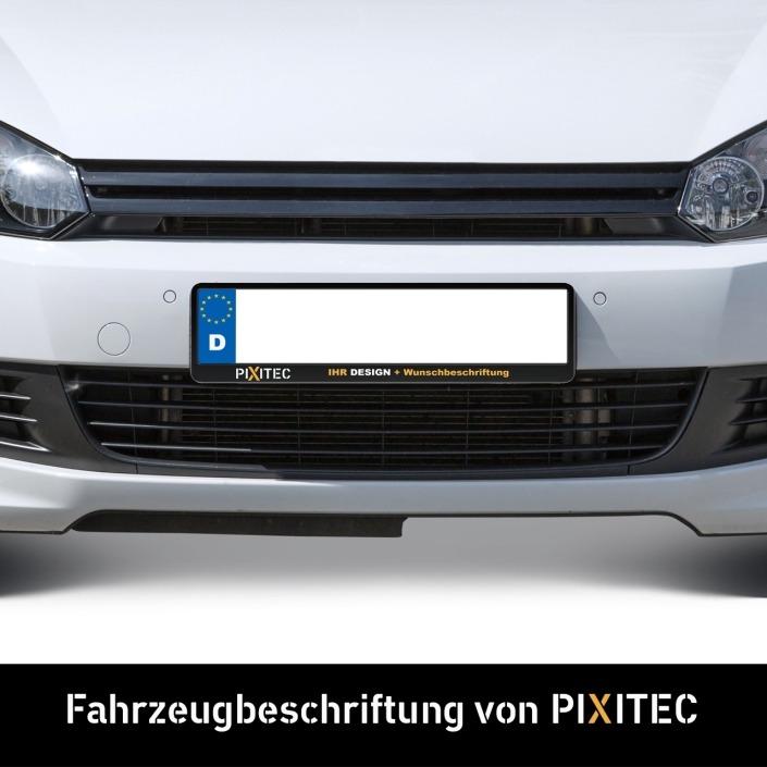 PIXITEC Kennzeichenhalterung bedruckt